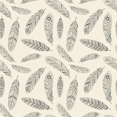 Hand-drawn Feather Texture