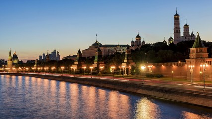Fototapeta na wymiar Panorama of the Moscow Kremlin, Russia