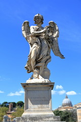Angel with the Crown of Thorns in Rome, Italy.