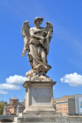 Fototapeta na wymiar Angel with the Whips in Rome, Italy