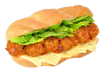 Meatball And Cheese Sandwich