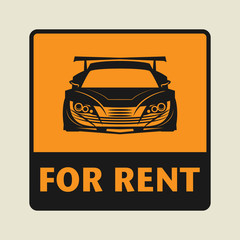 Fototapeta premium For Rent icon or sign