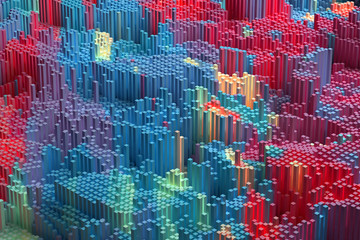 Abstract colorful 3d background