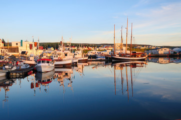 Fishing village of Husavik, Iceland.