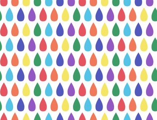 Seamless pattern with rainbow drops for your creativity