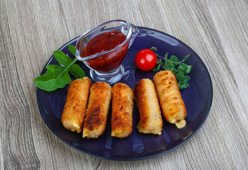 Fry cheese sticks