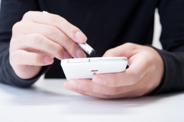 スマートフォンとスタイラス