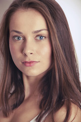 Obraz premium Portrait of beautiful brunette woman