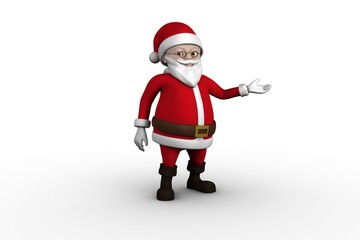 Cute cartoon santa claus