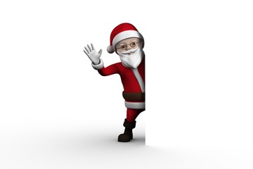 Cute cartoon santa claus