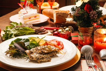 クリスマスの食卓