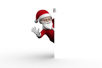 Cute cartoon santa claus