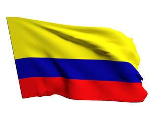 Fototapeta premium Colombia flag