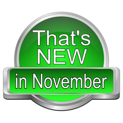 That's new in November Button