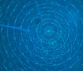 Water dance. Fractal background