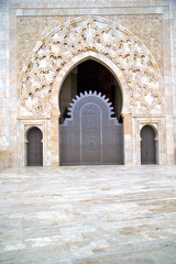 historical in  antique building door marble
