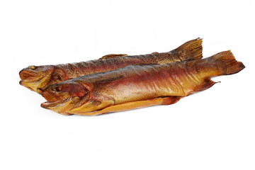 smoked fish, geräucherte forelle