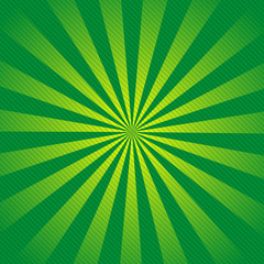 Retro ray background with lines of green color