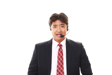 笑顔のオペレーター