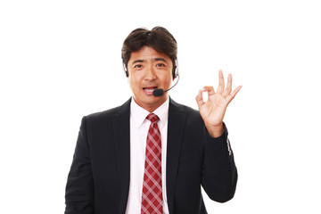 笑顔のオペレーター