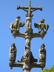 Kreuz am Calvaire in Plougastel Daoulas