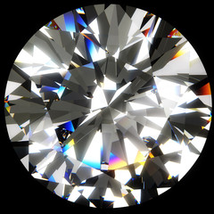 Obrazy na Plexi  Okrągły diament wyizolowany ze ścieżką przycinającą