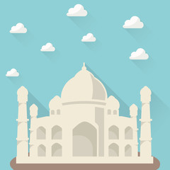 Taj Mahal - Cartoon Background