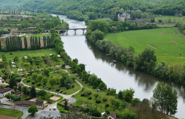 Fertile valley of the Dordogne river
