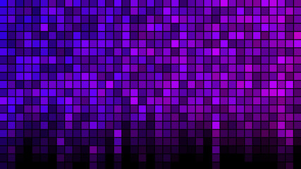 Pixelated Tiles Background Illustration - Purple