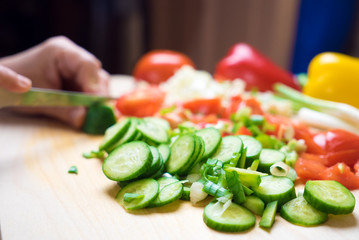 vegetables in the kitchen