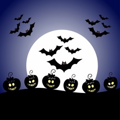 funny pumpkins pattern 4 © Paweł Żmich