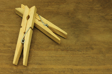 Wooden pegs