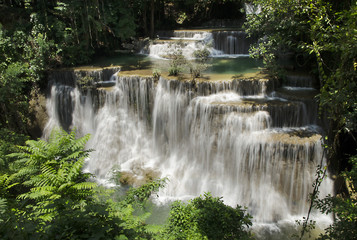 Popular places,Huay Mae Kamin Waterfall,Kanchanaburi ,Thailand