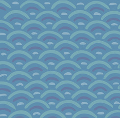 Seigaiha background, traditional Japanese ornament
