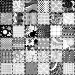 Abstract patchwork seamless pattern