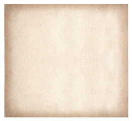 Old paper isolated on white background