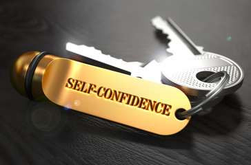 Self-Confidence written on Golden Keyring.