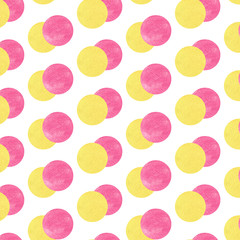 Watercolor abstract background. Yellow and pink