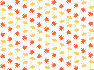 モミジとイチョウ（白）