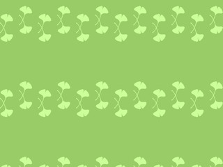 イチョウの和柄（緑）
