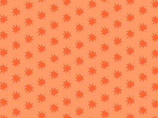 モミジの和柄（オレンジ） 
