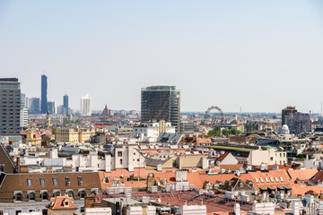 Aerial View Of Vienna City Skyline