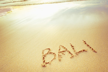 Inscription on the sand