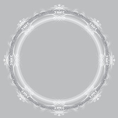 drawing hand vintage frame baroque elements for advertising in vintage style