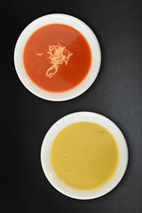 Domates ve Mercimek Çorbası