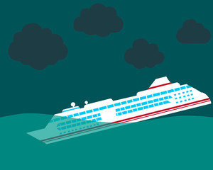 Naklejka premium Shipwreck