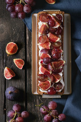 Tart with Grapes and Figs