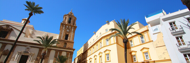 Fototapeta na wymiar Cadix / Plaza de la Catedral / Andalousie (Espagne)