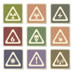 Hazard Sign Icons