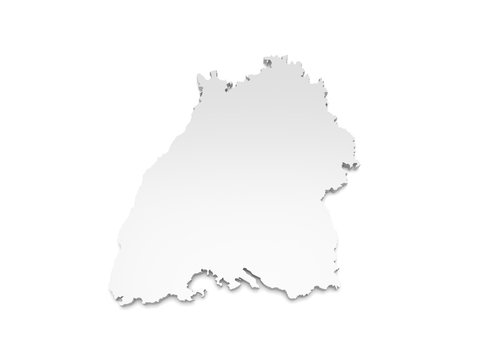 3D Karte Baden-W&uuml;rttemberg